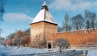 The tower Kopitskie vorota of the Smolensk fortress wall