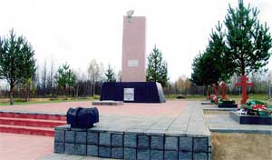 The memorial to the warriors died in the Village Uvarovo during the great Patriotic War