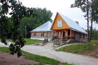 The yard of Lubavichis priests, the Village Lubavichi 