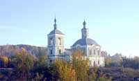 The Church of Vozdvizhenija, the middle of the XVIII century